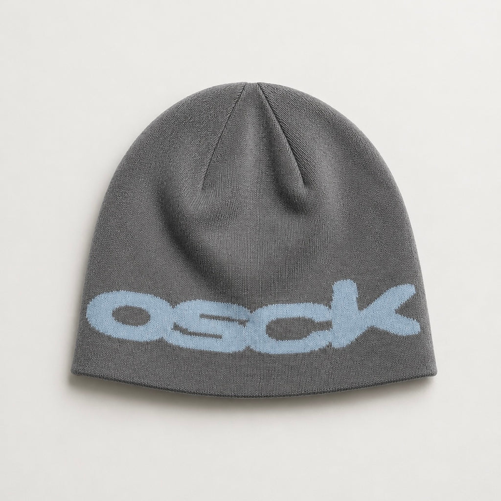 PRE ORDER - Blue/Grey Reversible beanie