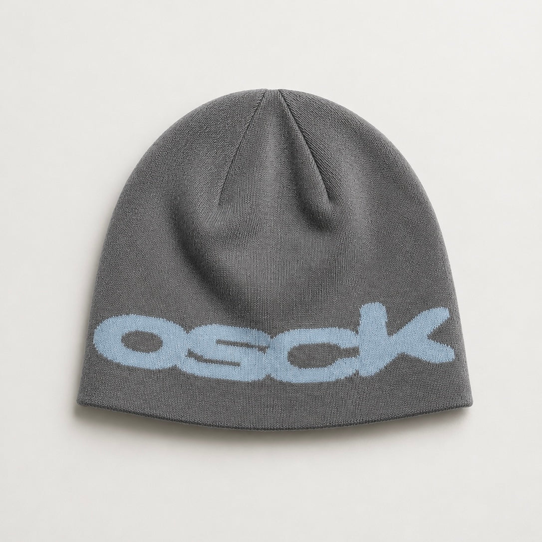PRE ORDER - Blue/Grey Reversible beanie