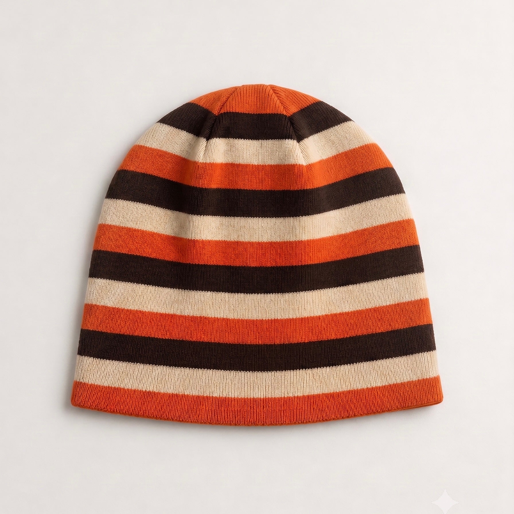 PRE ORDER - Orange/Black/White Reversible beanie