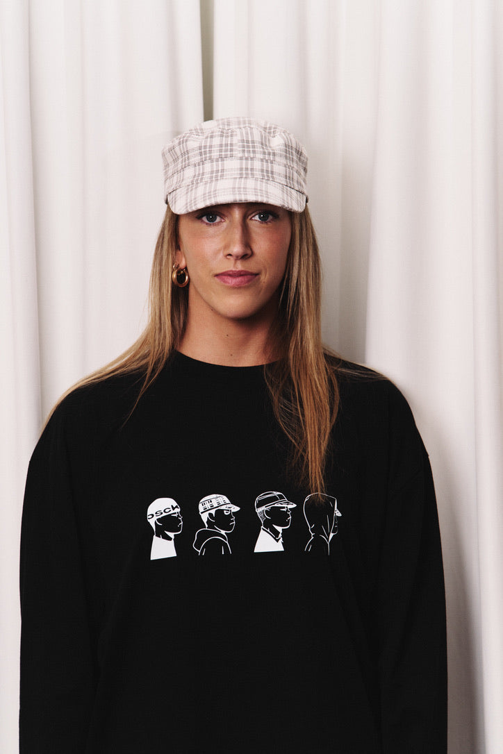 CADET HAT - WHITE/BLACK