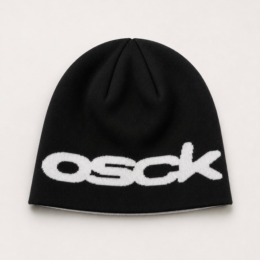 PRE ORDER - Yellow/Navy/White Reversible beanie