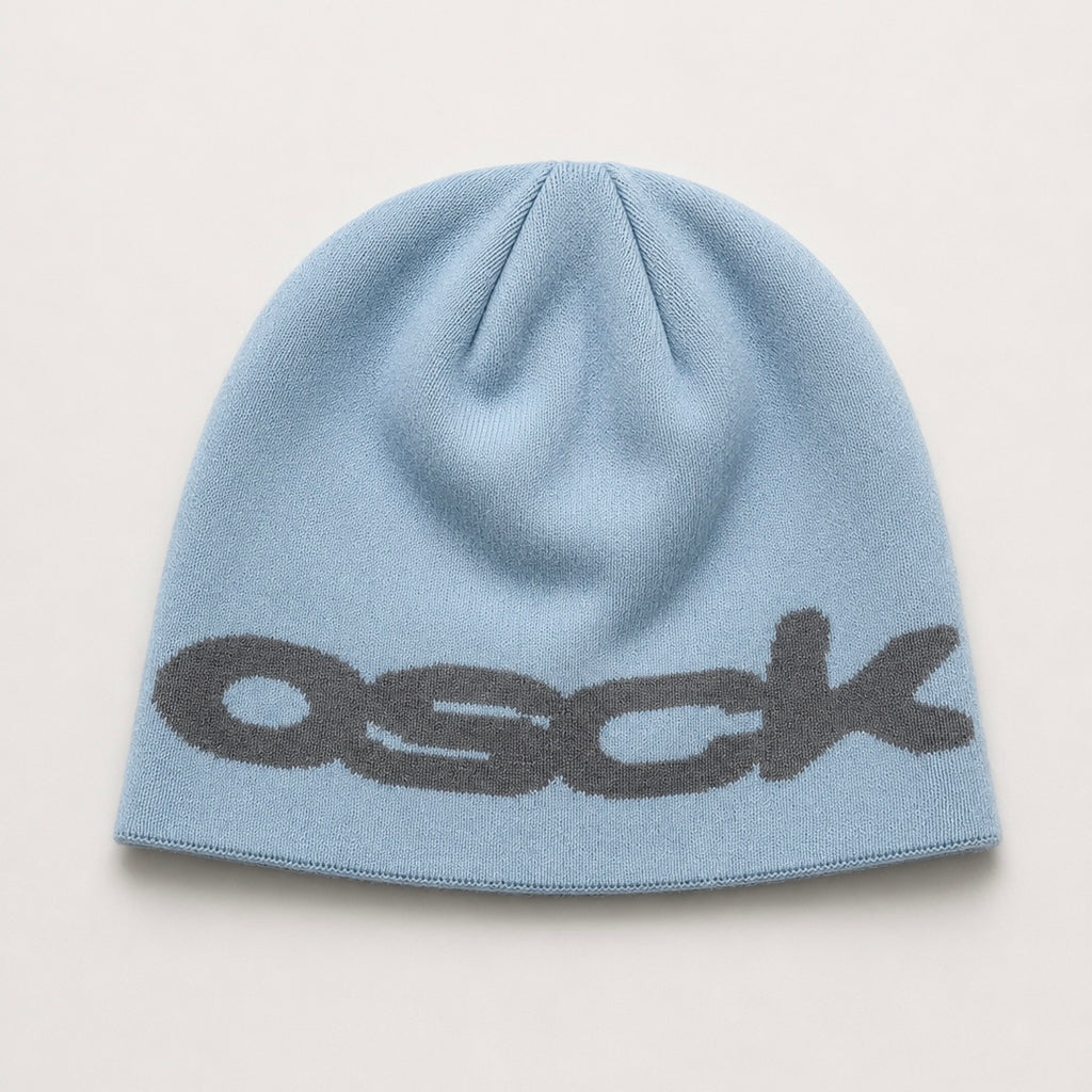 PRE ORDER - Blue/Grey Reversible beanie