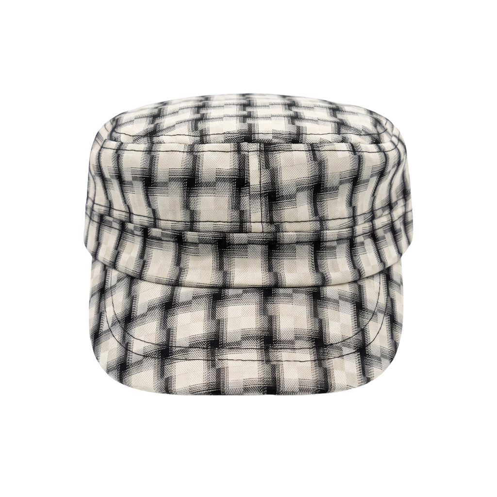 CADET HAT - WHITE/BLACK GLITCH