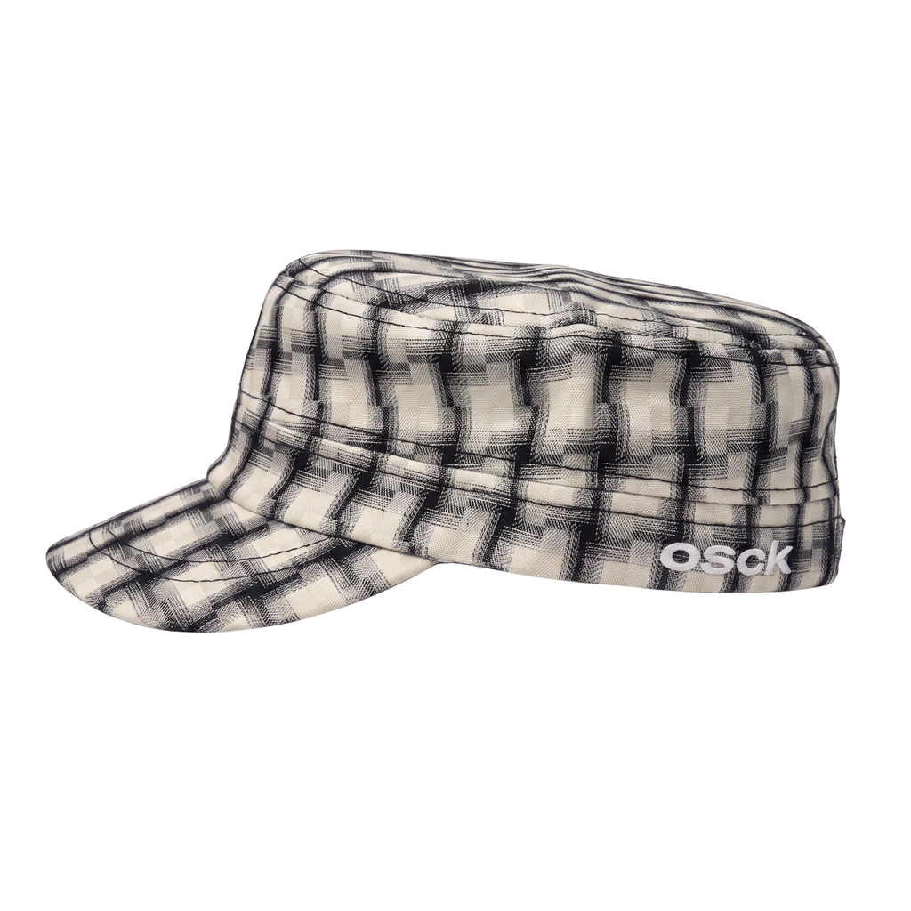 CADET HAT - WHITE/BLACK GLITCH