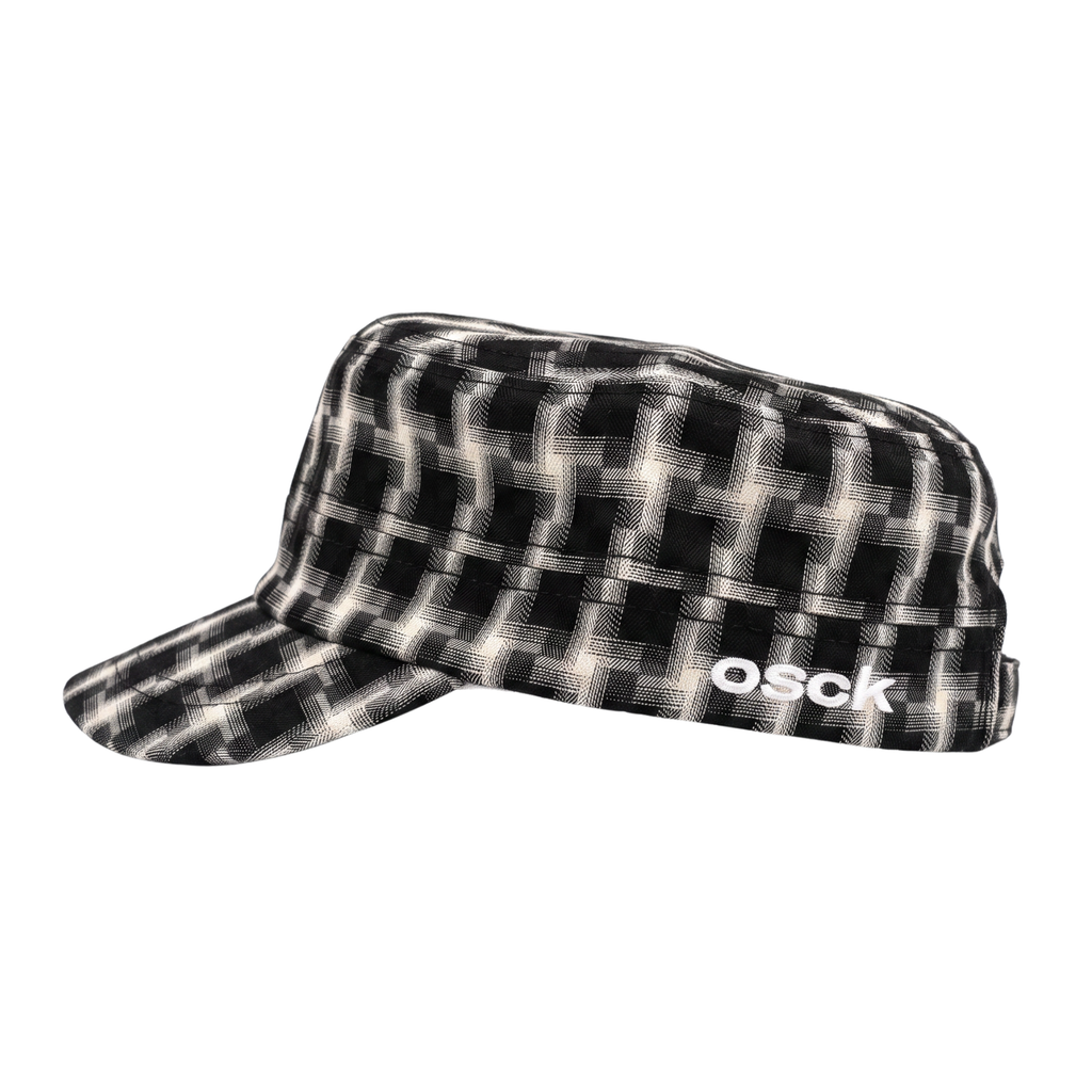 CADET HAT - BLACK/WHITE GLITCH
